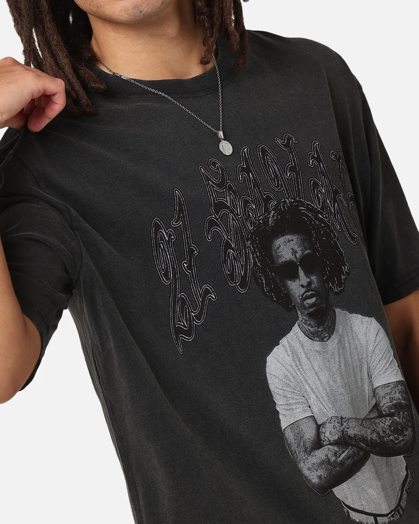 21 Savage Photo T-Shirt Washed Black