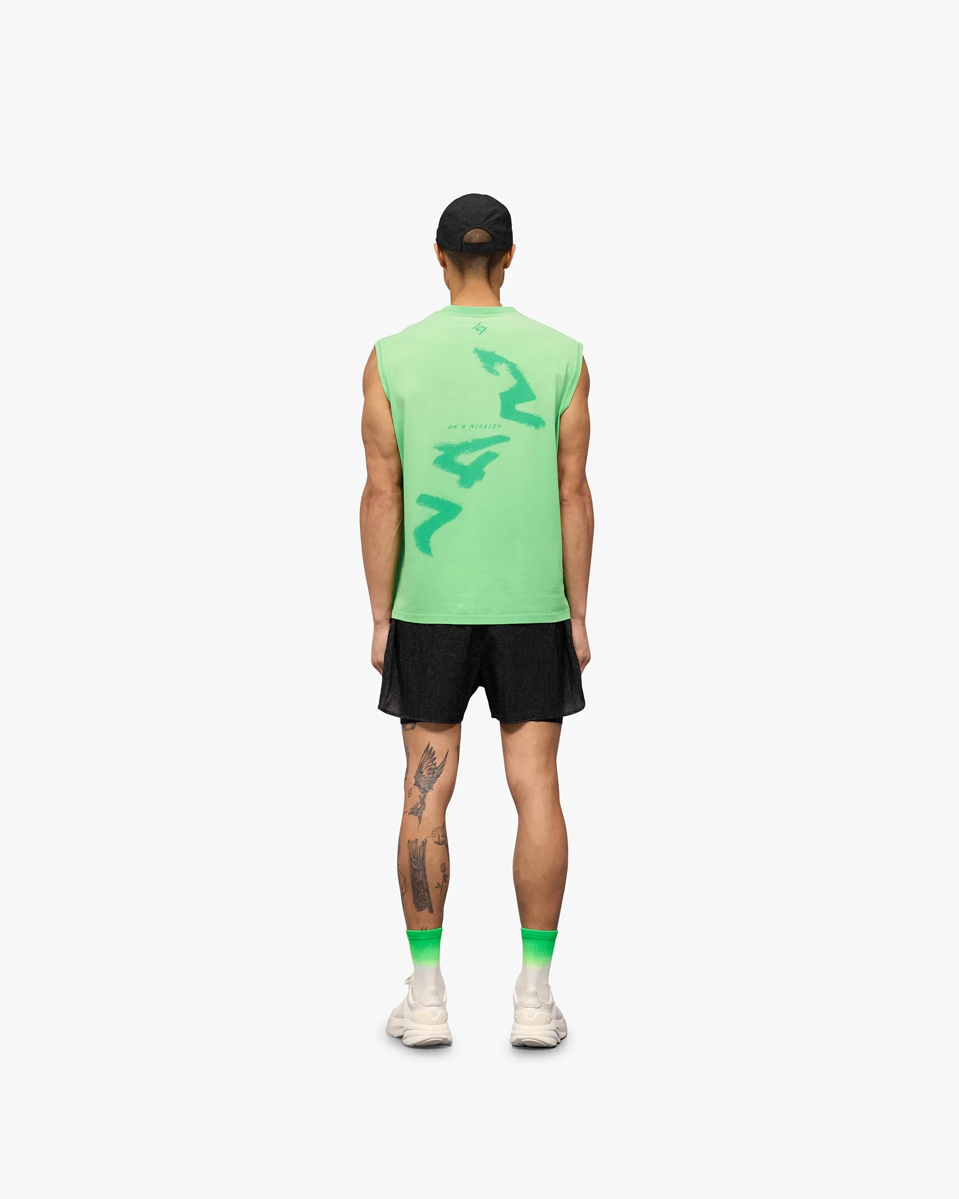 247 Motion Oversized Tank - Speed Green