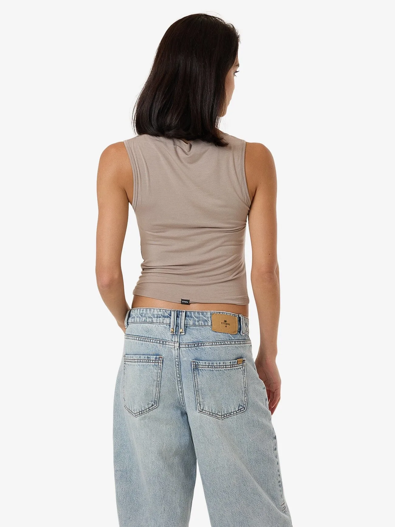 Amoroso Sabrina Tank - Silver Ash