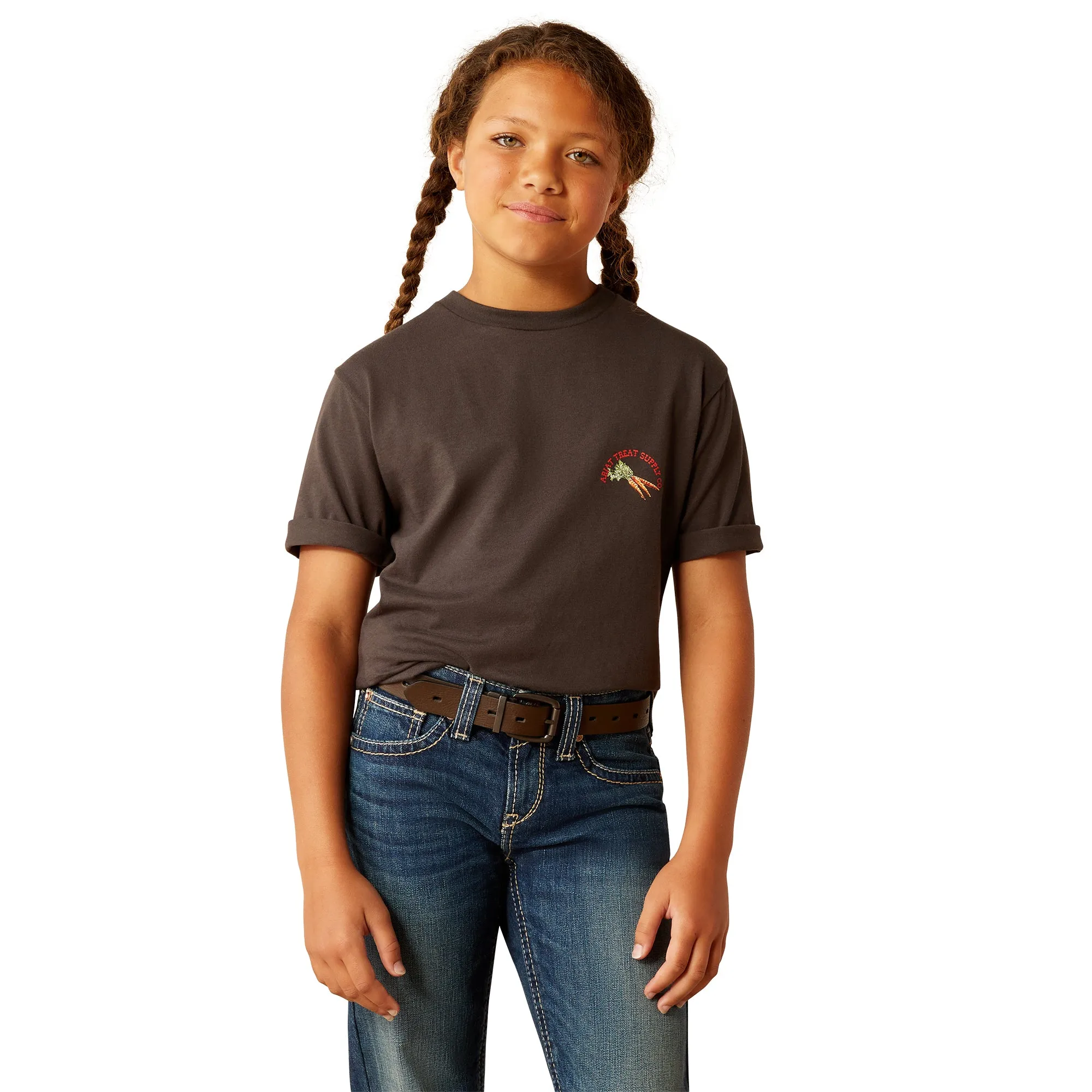 Ariat Girls T-Shirt Treat Supply in Vintage Black 10055159