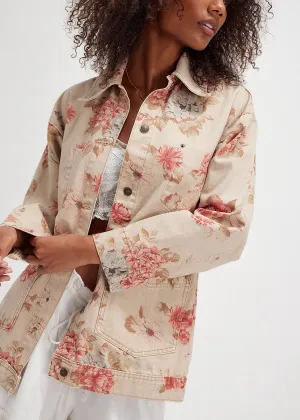 Avery Denim Jacket - Exploded Floral