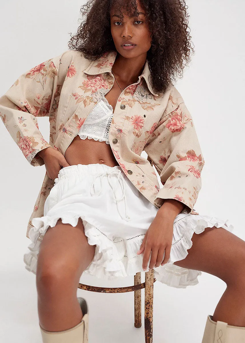 Avery Denim Jacket - Exploded Floral