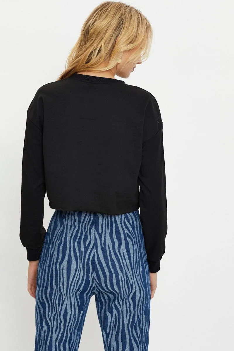 Black Vintage Motorbike Sweater