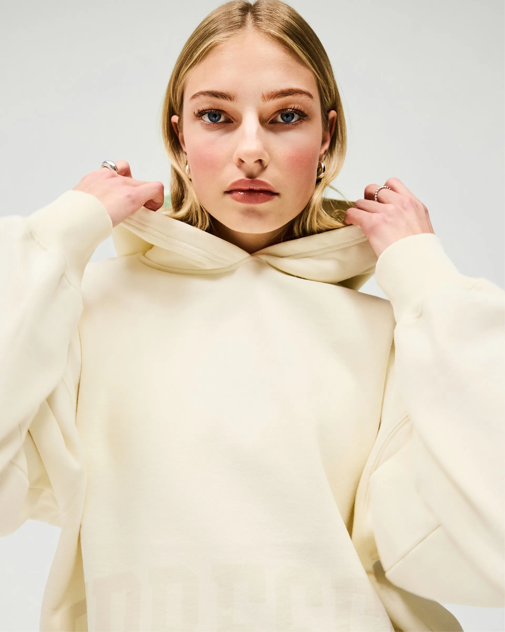 Boyfriend Graphic Hoodie - Cream
