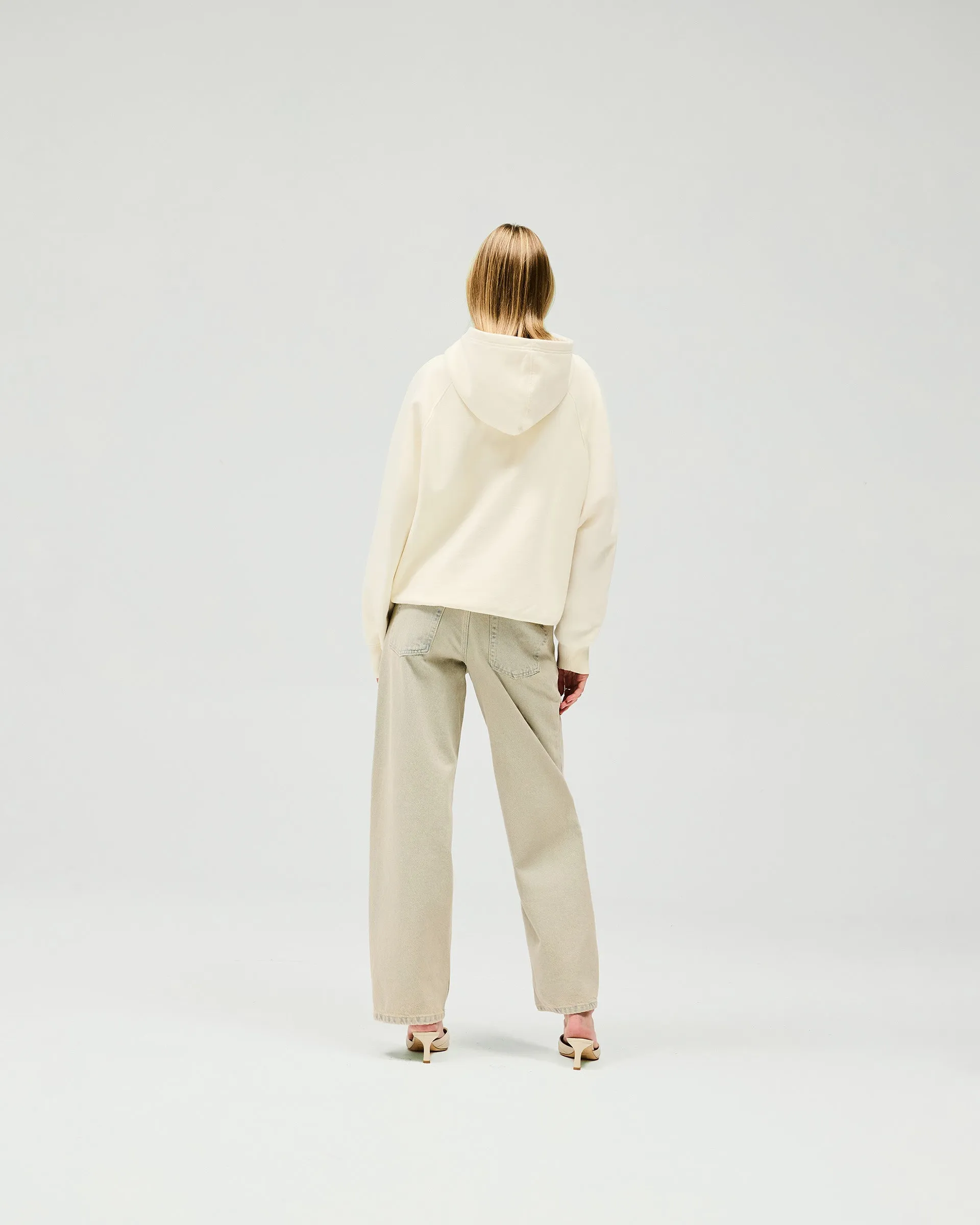 Boyfriend Graphic Hoodie - Cream