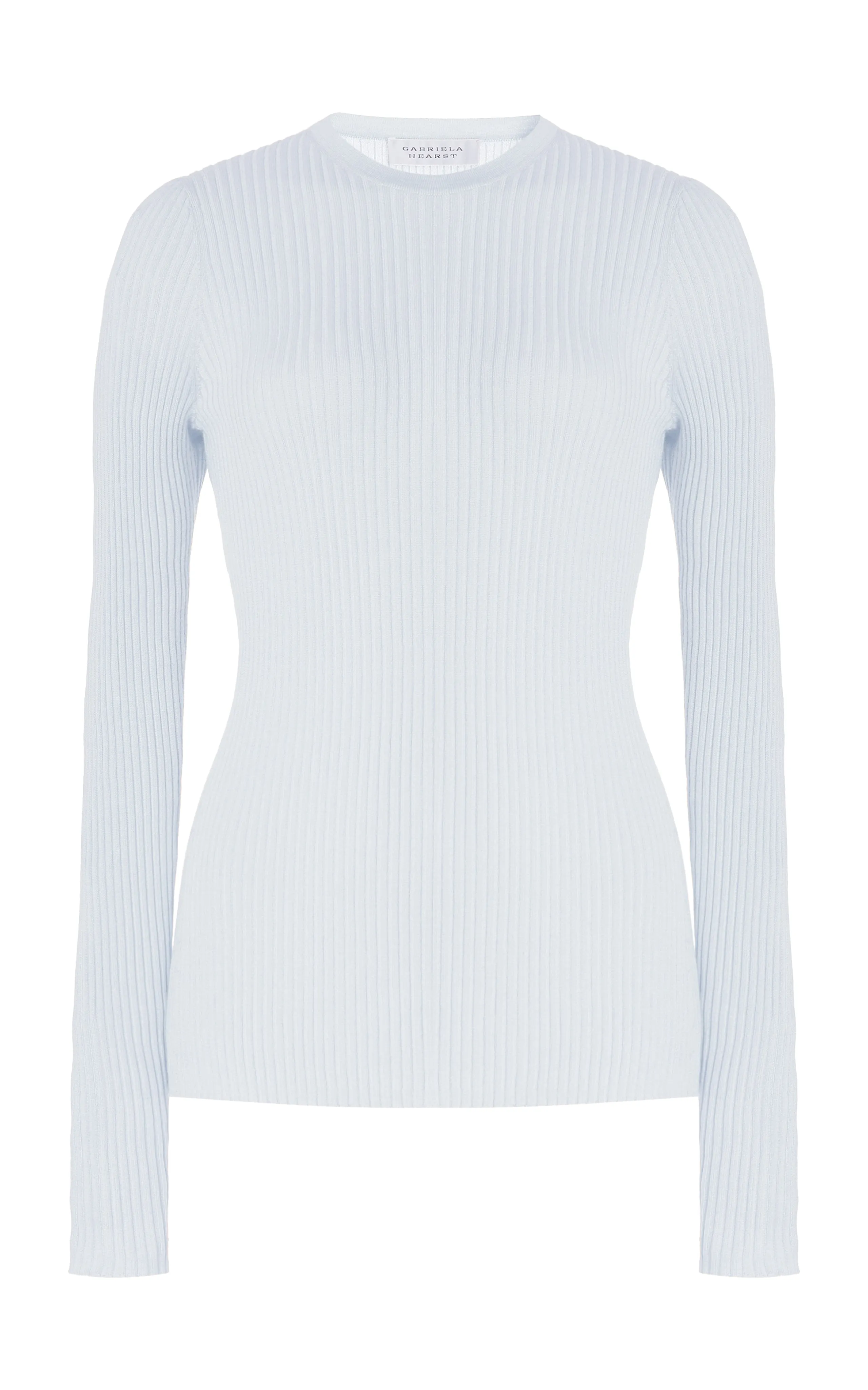 Browning Knit Sweater in Light Blue Cashmere Silk