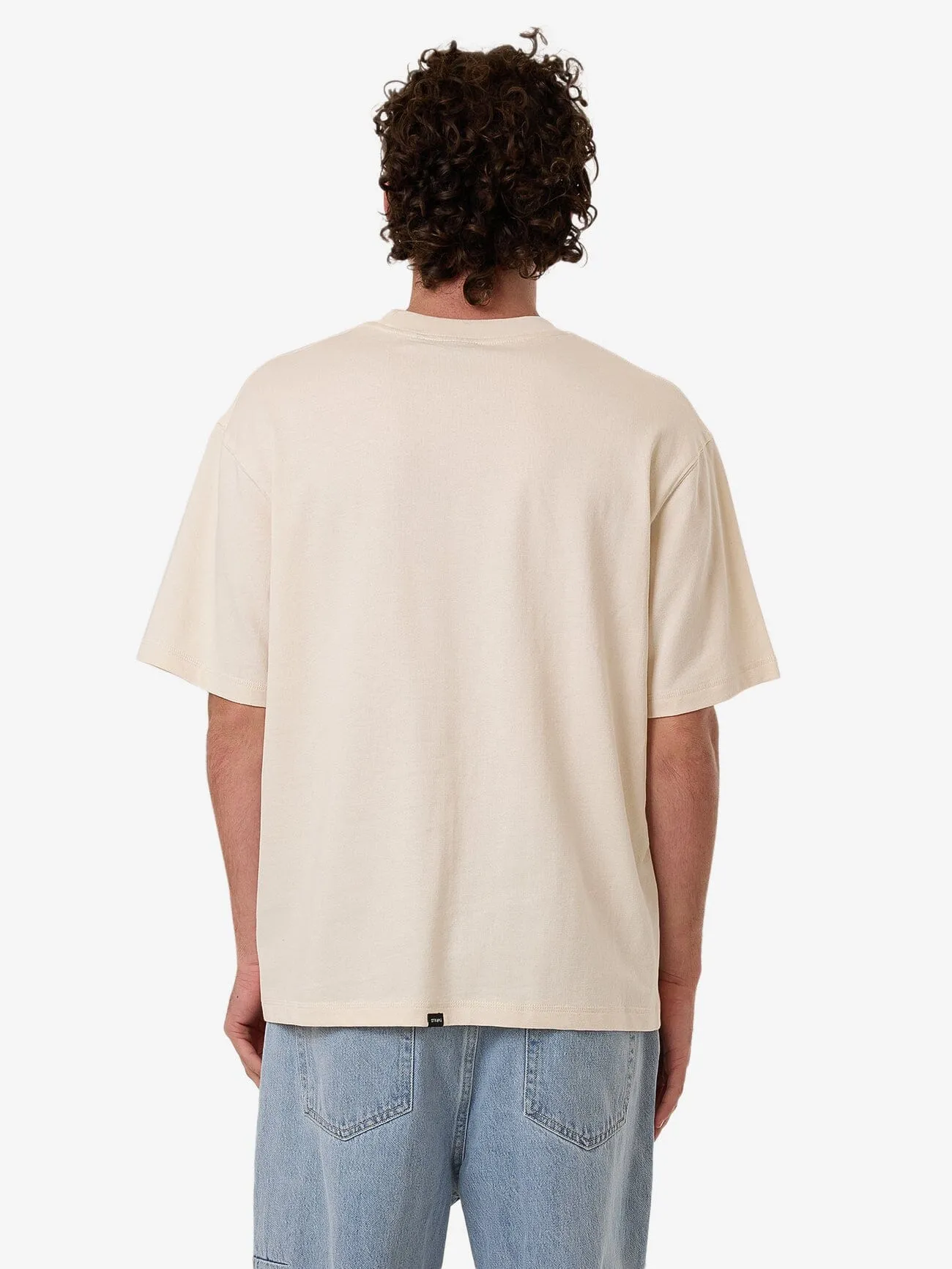 Chain Of Formation Embro Box Fit Oversize Short Tee - Unbleached