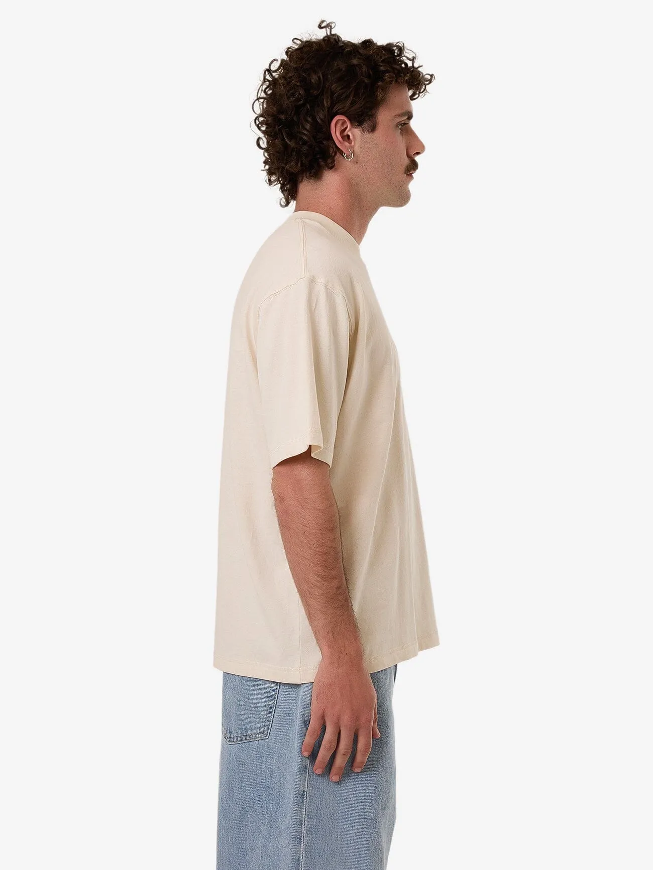 Chain Of Formation Embro Box Fit Oversize Short Tee - Unbleached