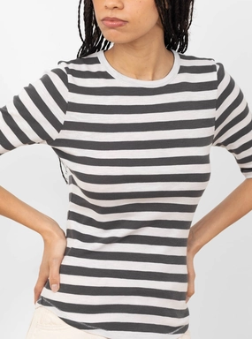 Charlotte Short Sleeve T-Shirt Grey Stone