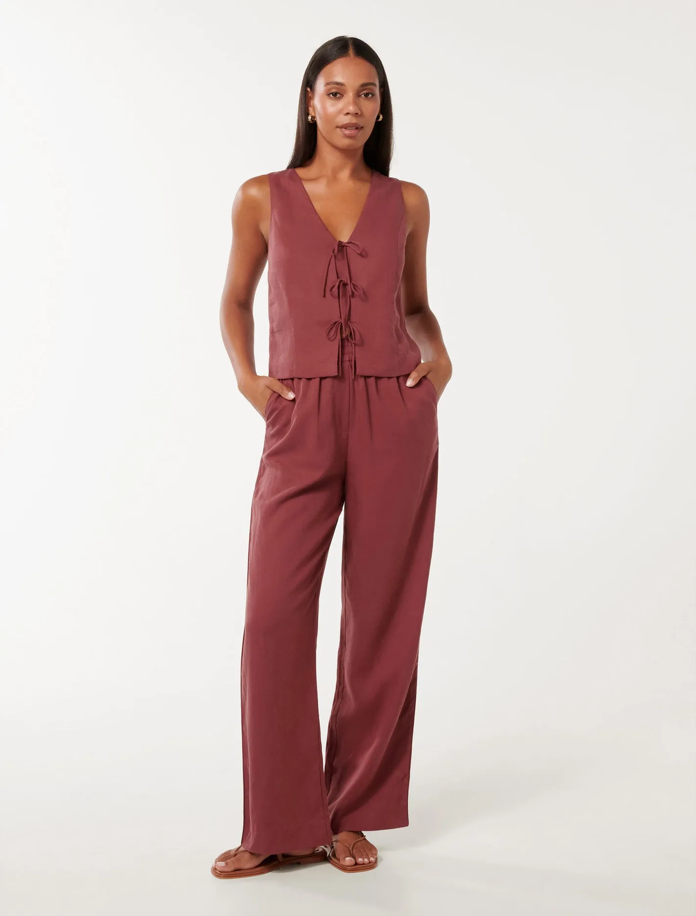 Erin Tie Front Waistcoat