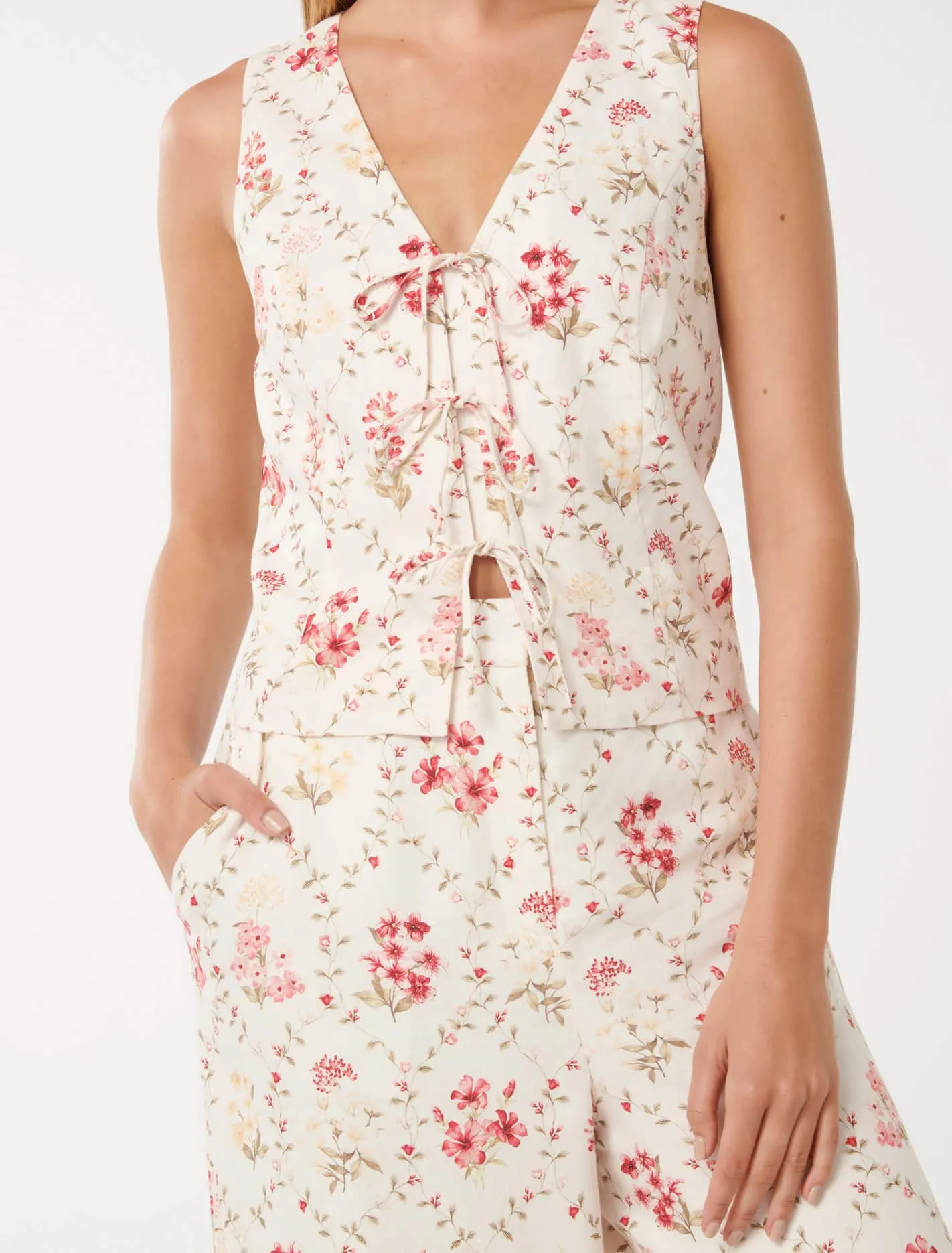 Erin Tie Front Waistcoat