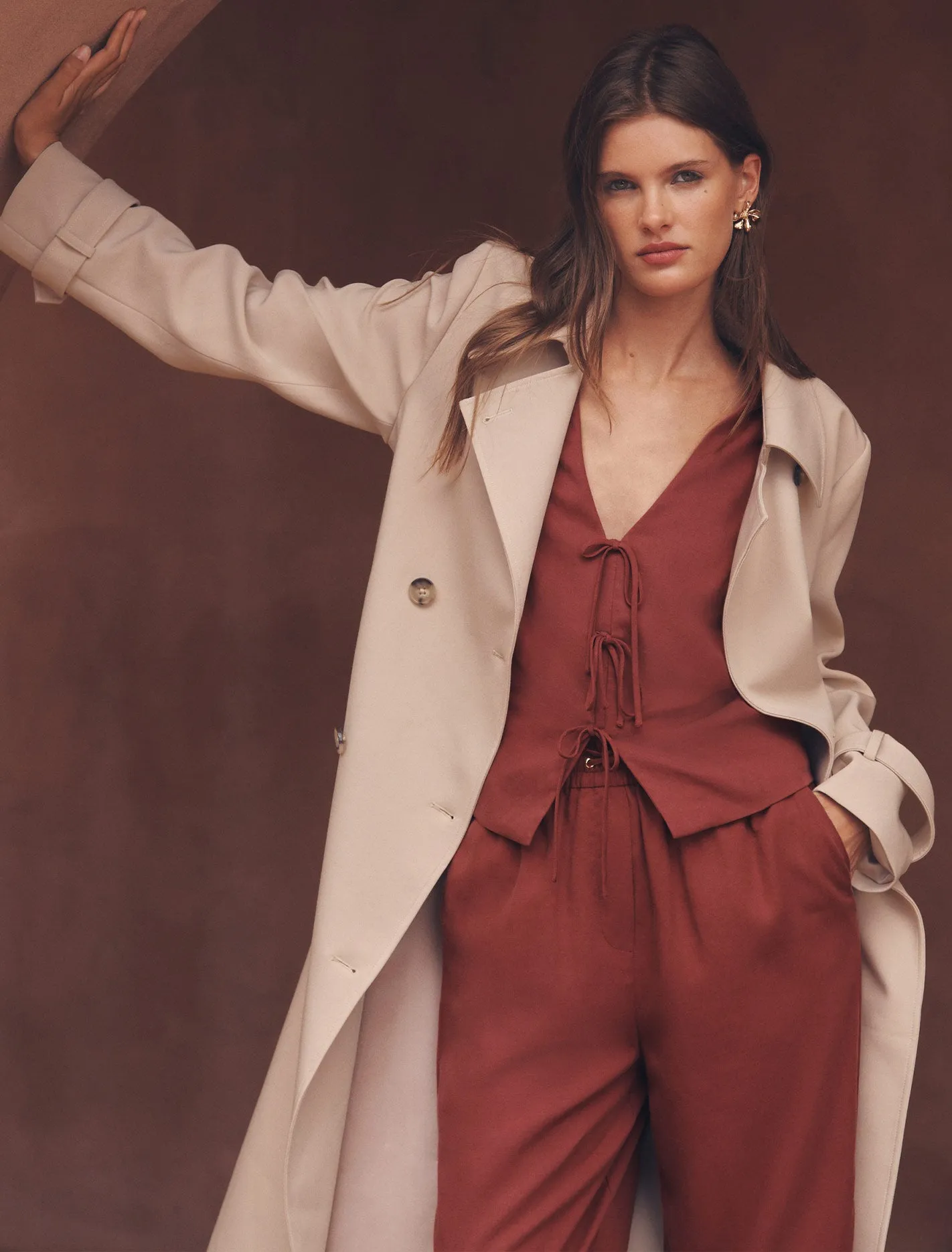 Erin Tie Front Waistcoat