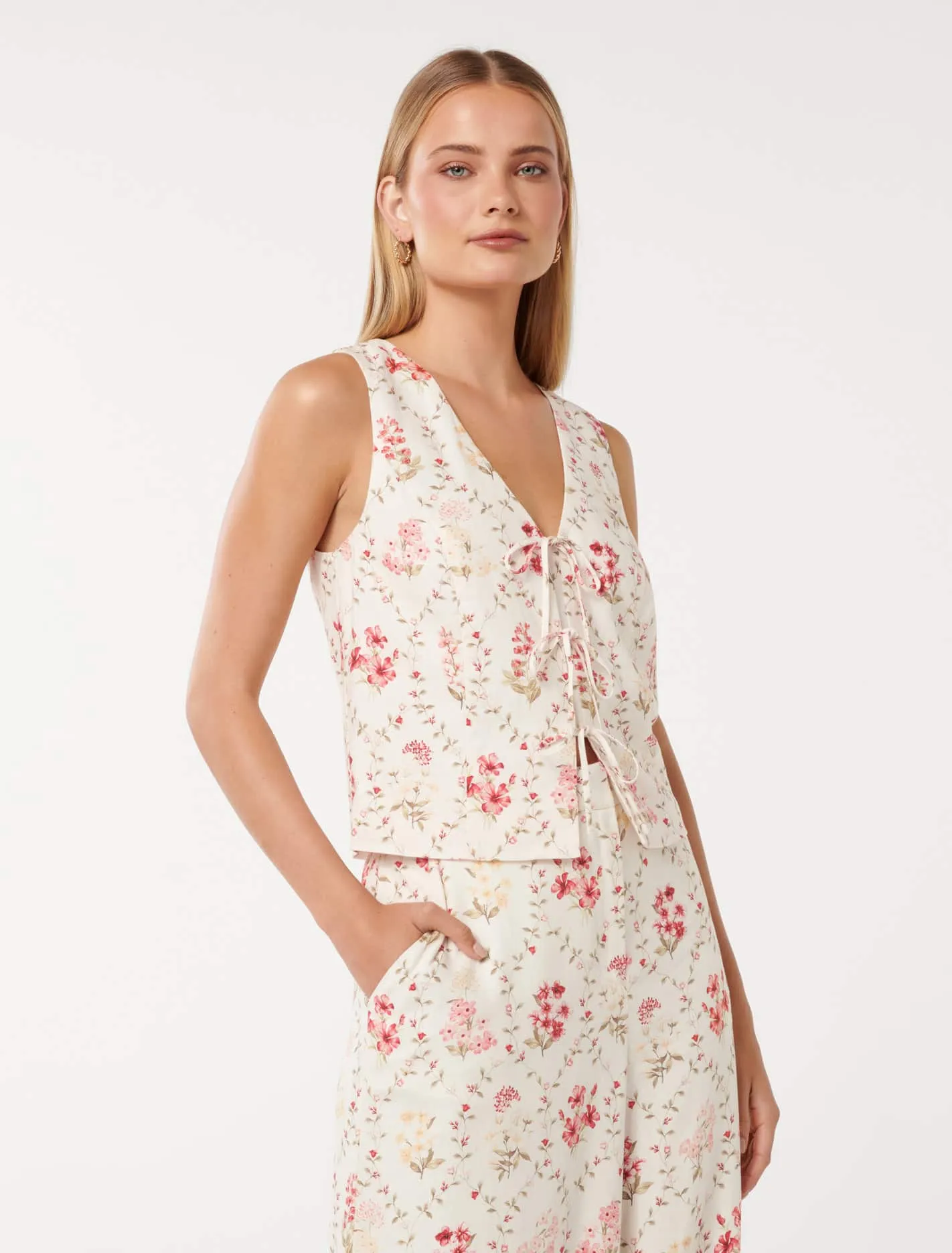 Erin Tie Front Waistcoat