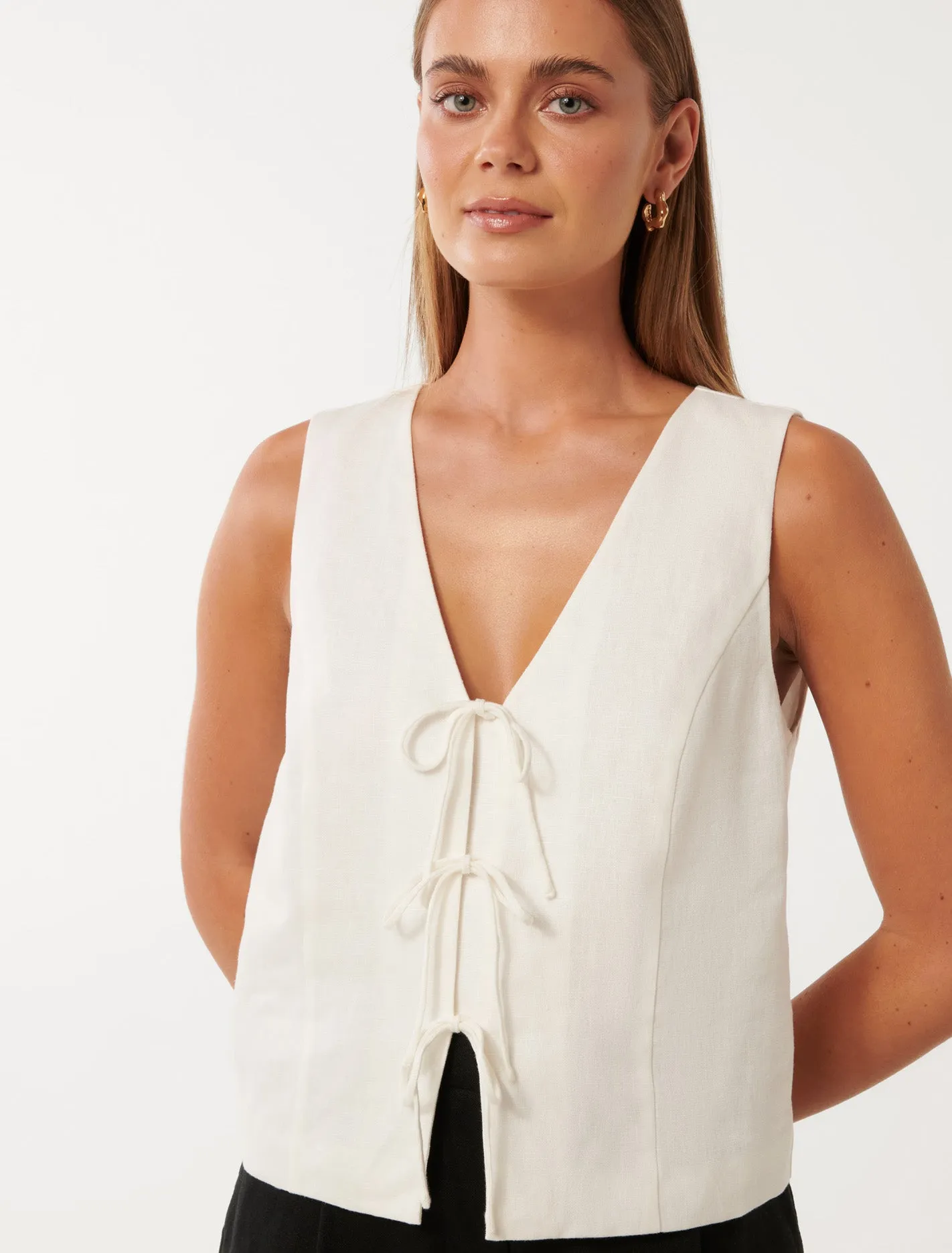 Erin Tie Front Waistcoat