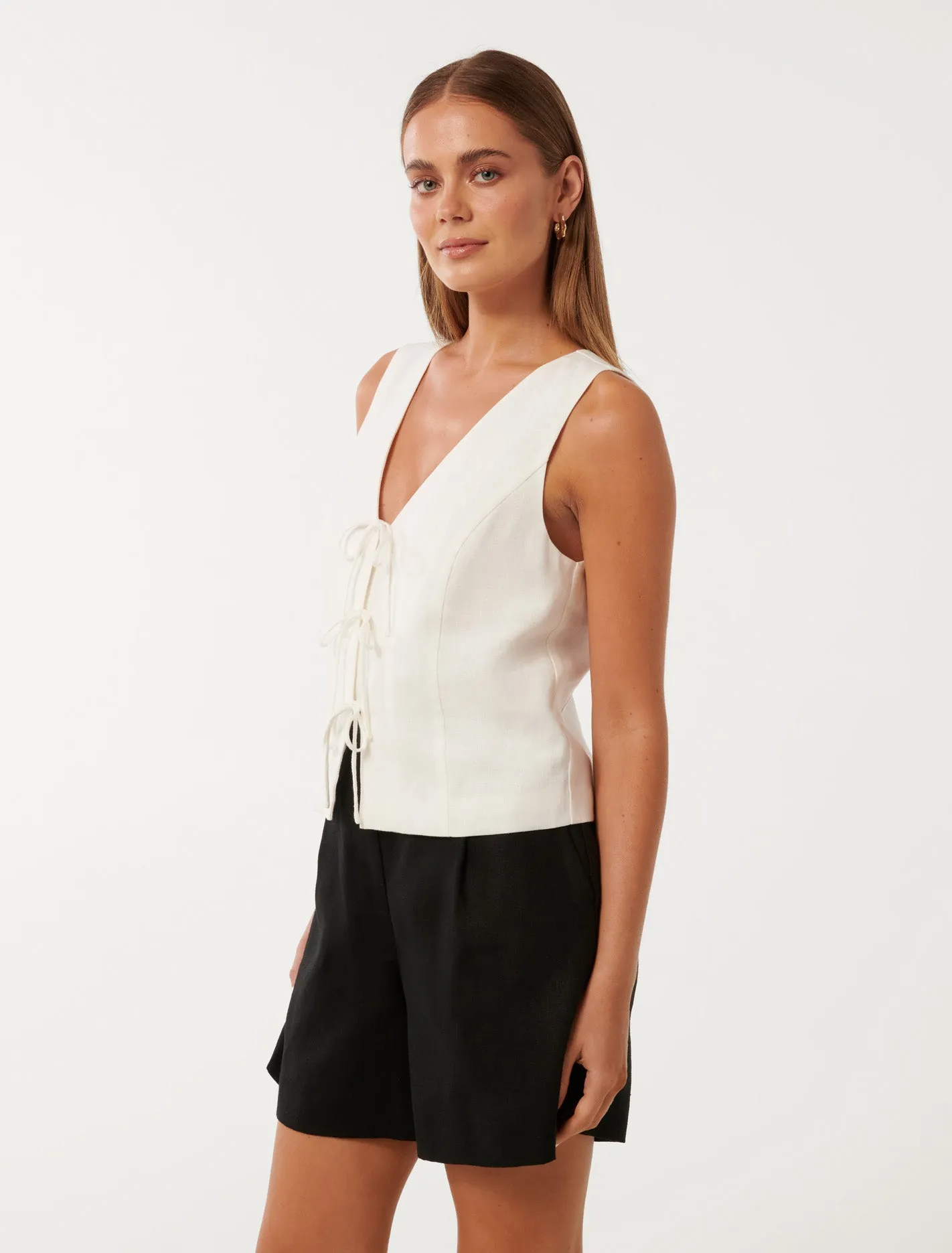 Erin Tie Front Waistcoat