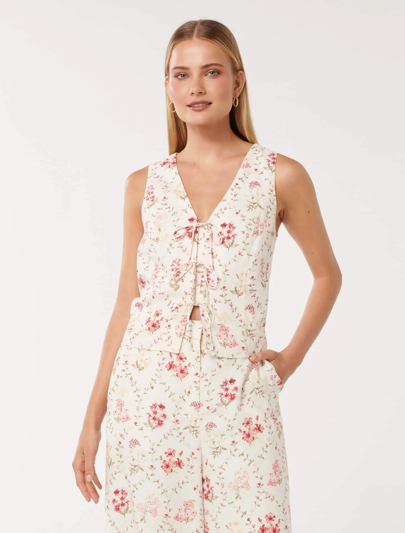 Erin Tie Front Waistcoat