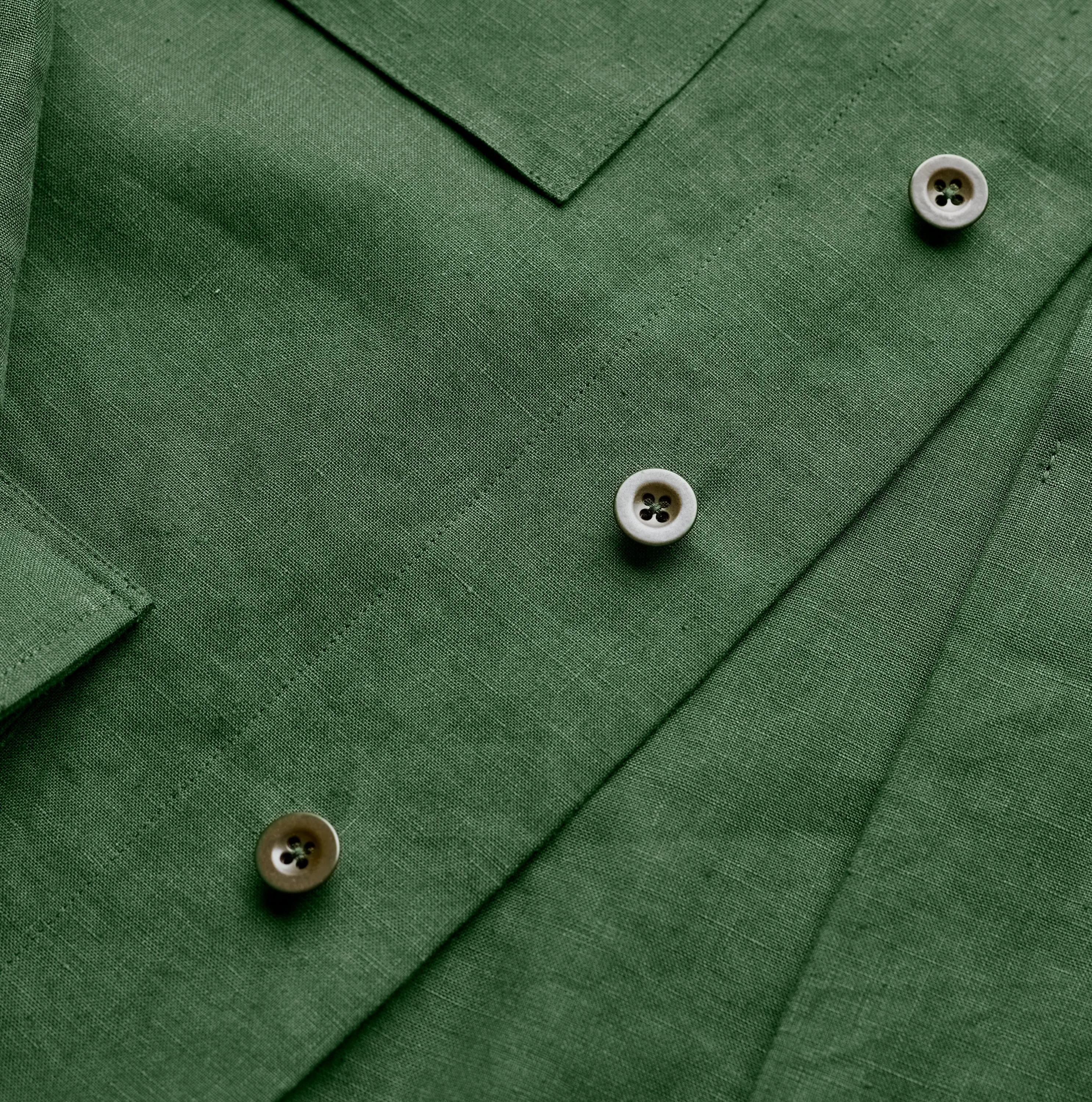 FK001-Fox Linen Forest Green Jacket