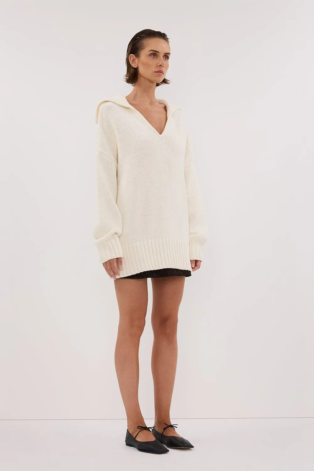 FRANKIE OFF WHITE SAILOR JUMPER