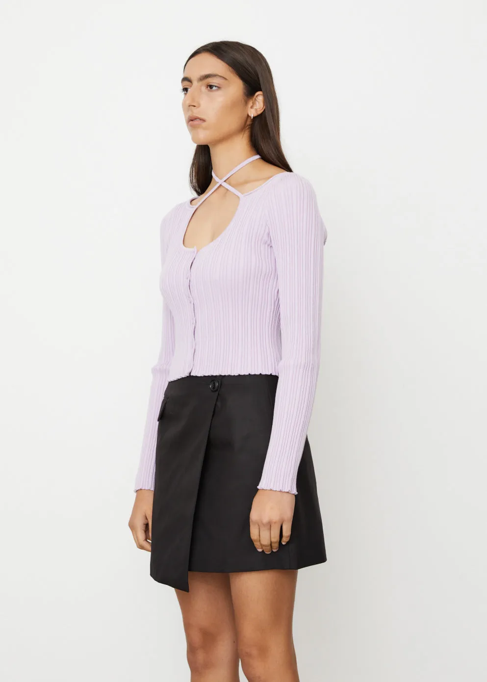 Hailey Rib Halter Top