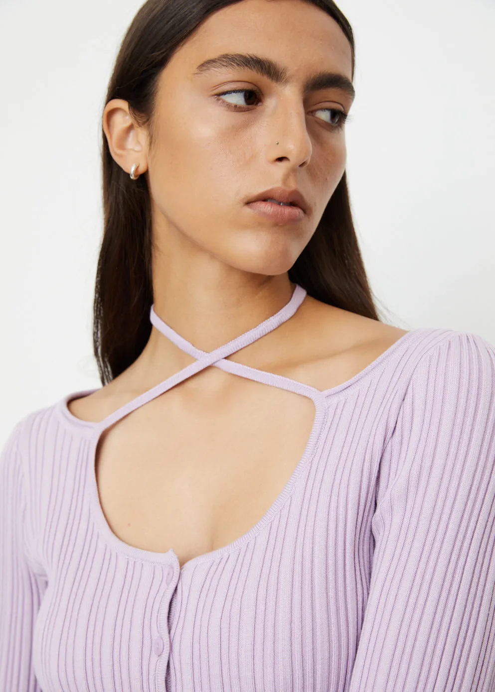 Hailey Rib Halter Top