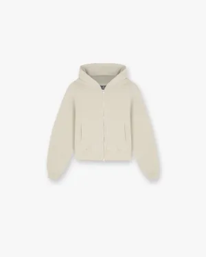 Initial Oversized Crop Hoodie - Storm