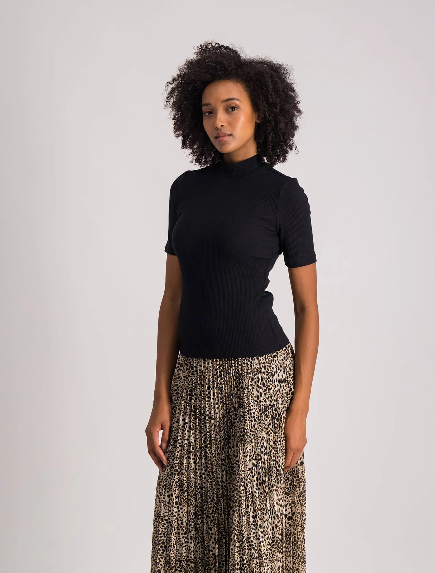 Jessa Mockneck Half Sleeve T-Shirt