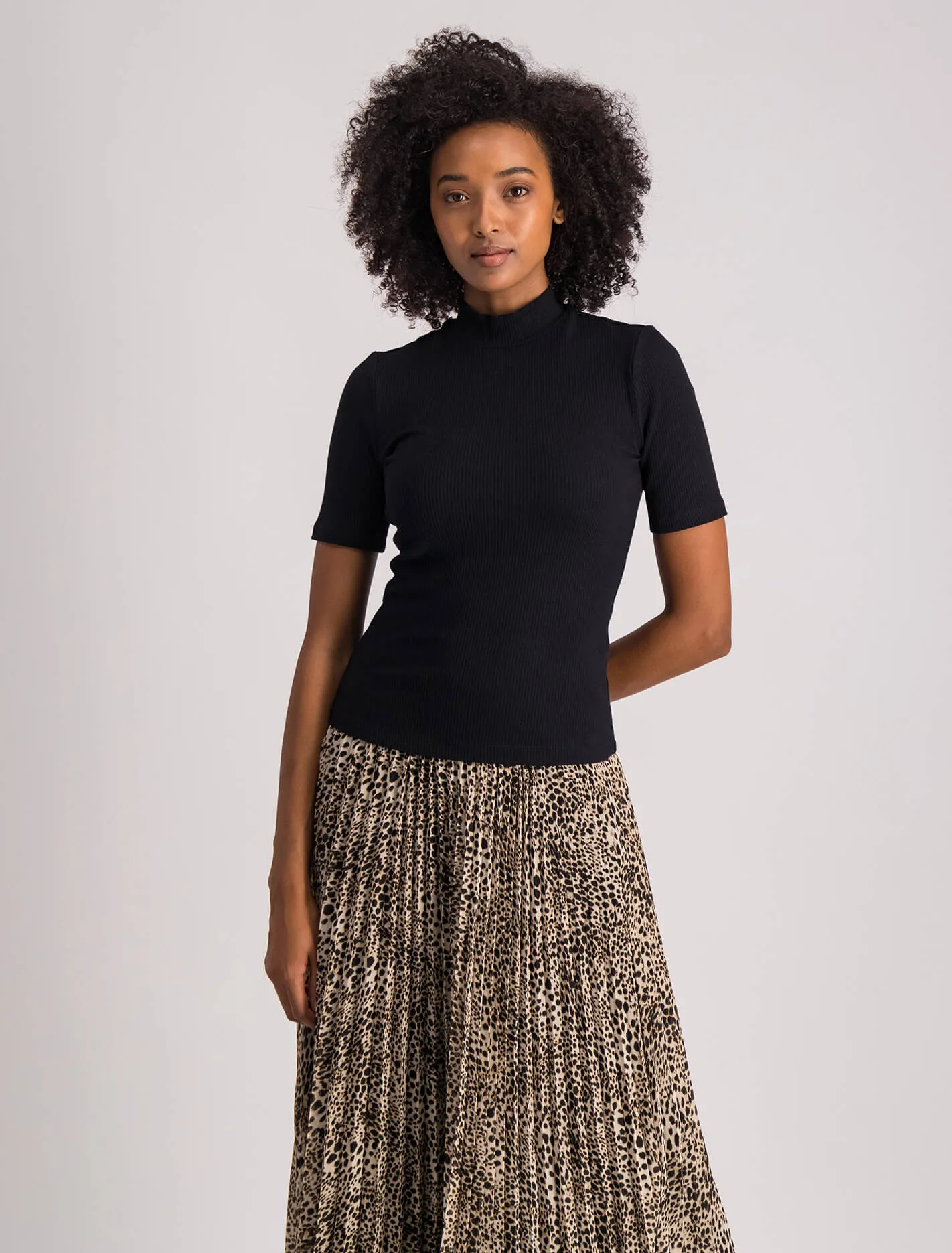 Jessa Mockneck Half Sleeve T-Shirt