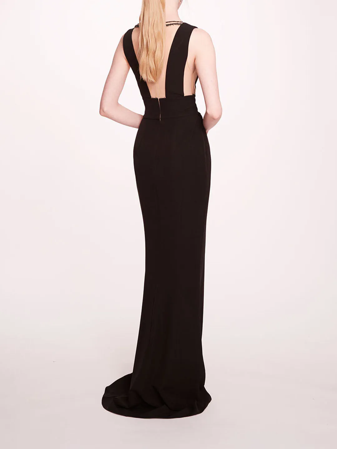 Jewel Embellished Column Gown