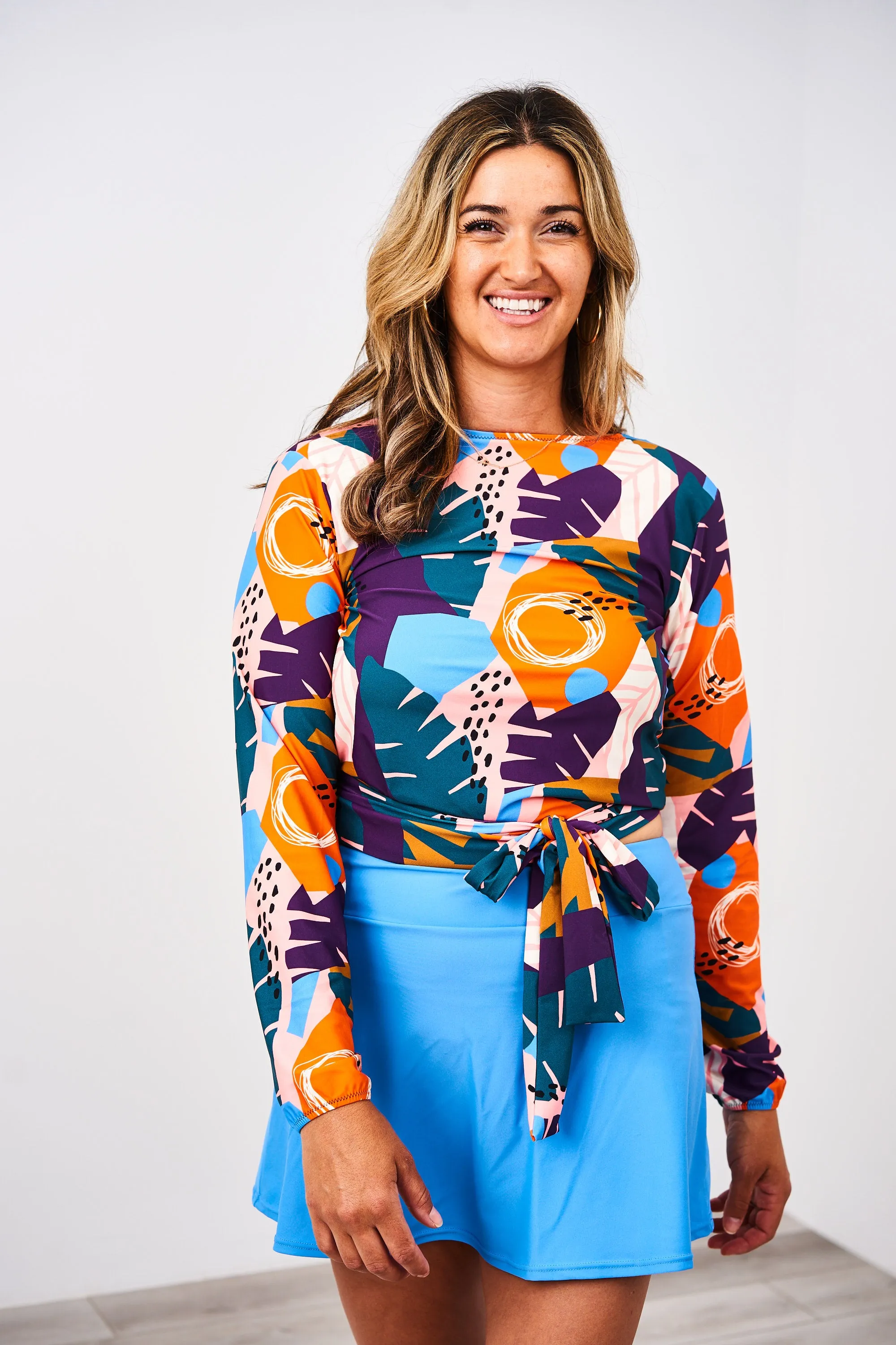 Latched Mama Long Sleeve Nursing Swim Wrap Cover Up