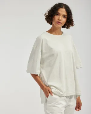 Leah Boyfriend Tee - Marle Grey
