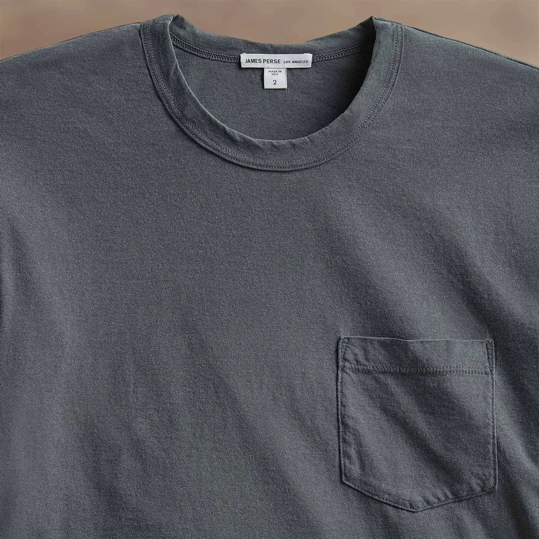 Lightweight Jersey Pocket Tee - Asphalt Pigment