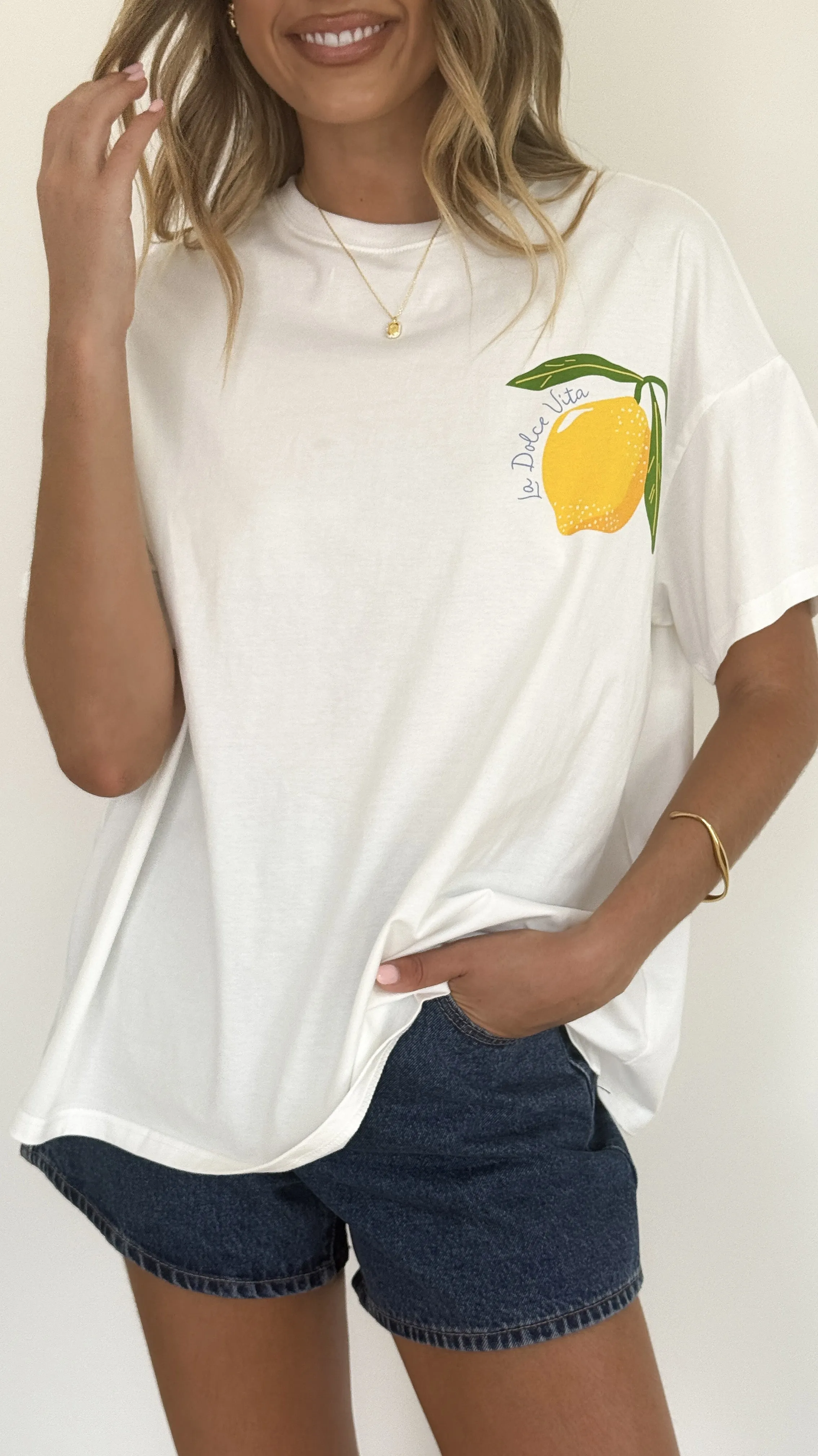 Limoncello Tee - White