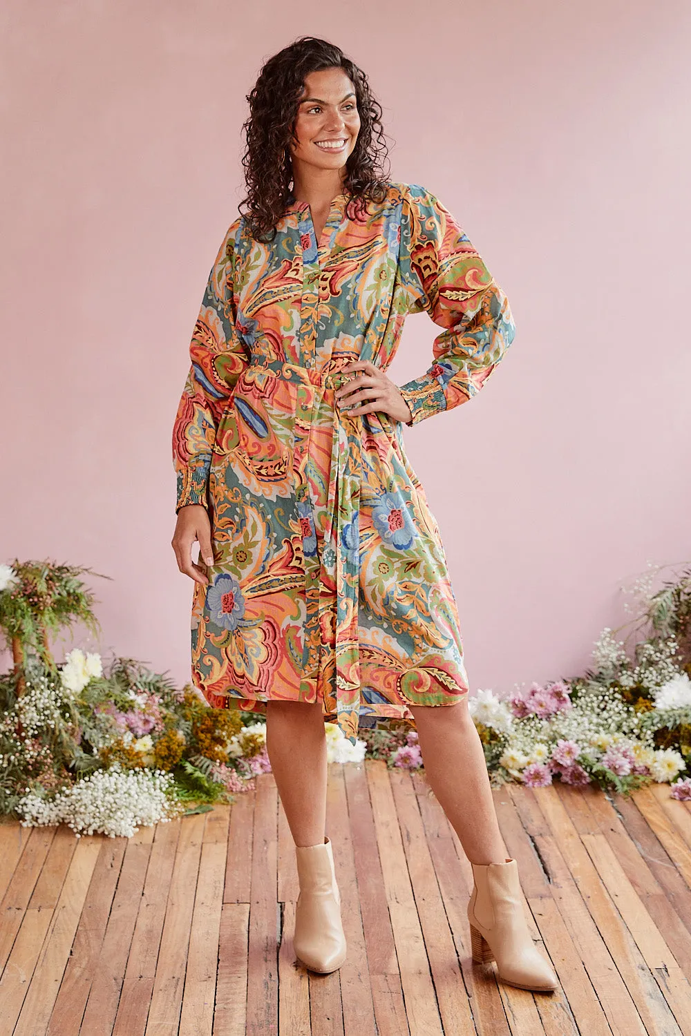 Lottie Short Dress in Kensington