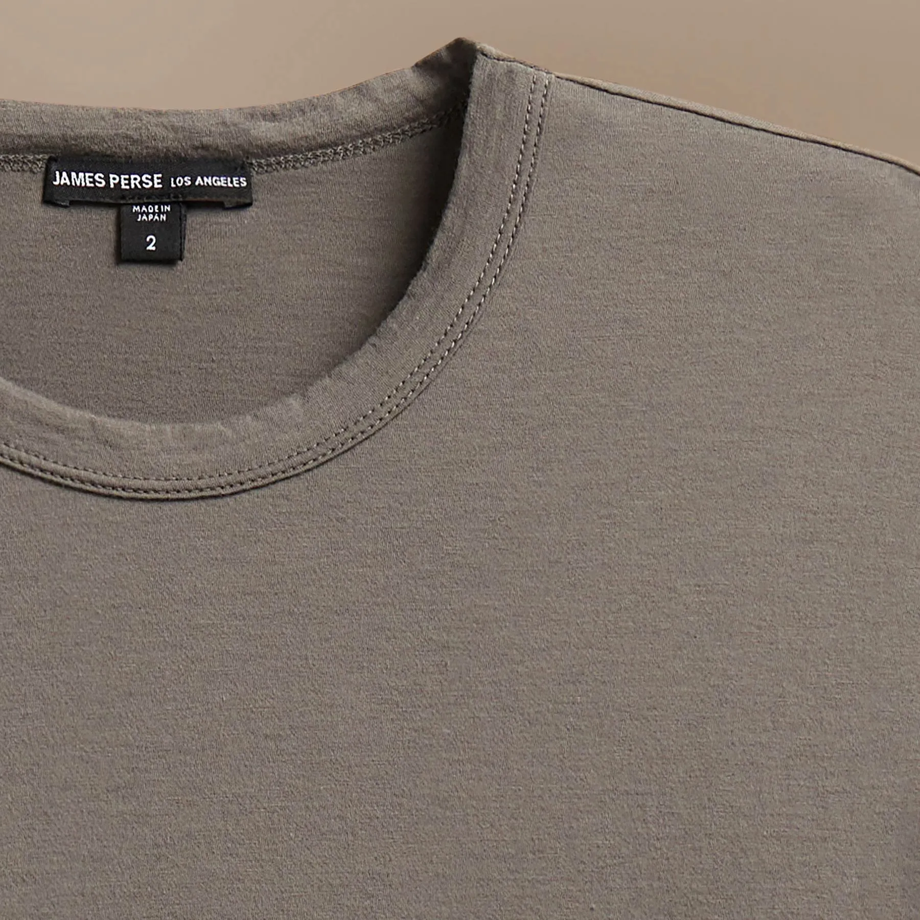 Luxe Lotus Jersey Tee - Granite