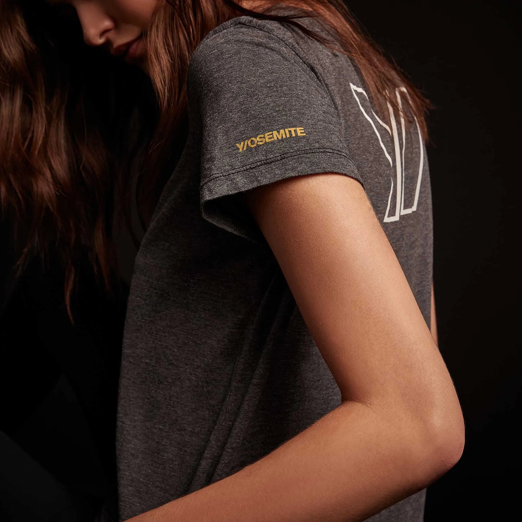 Melange Jersey Tee - Black