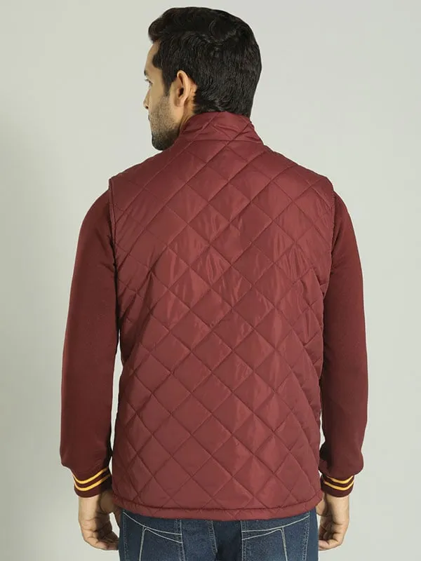 Men Solid Sleeveless Gilet Jacket