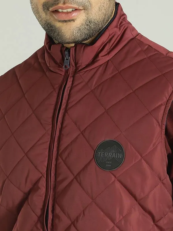 Men Solid Sleeveless Gilet Jacket