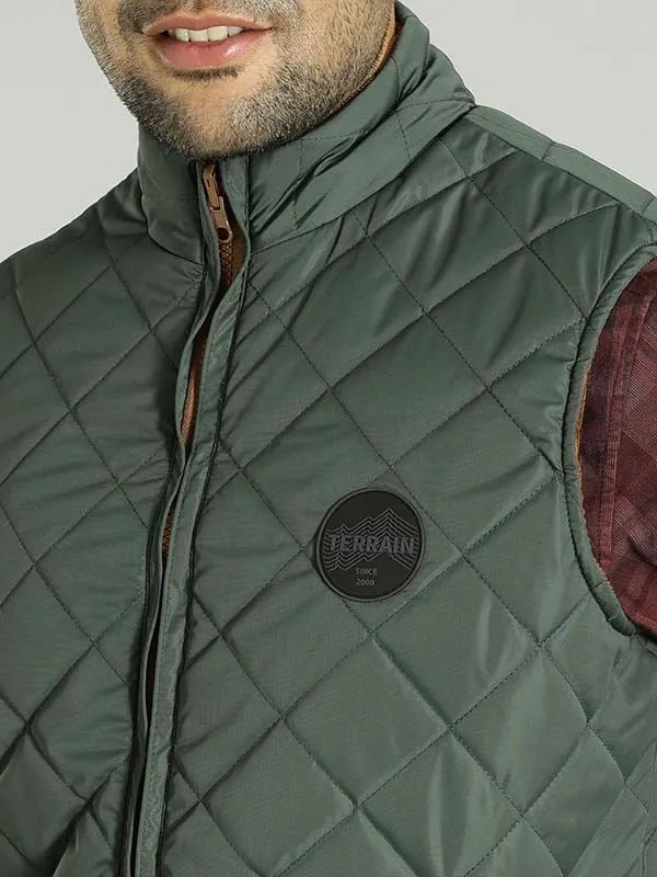 Men Solid Sleeveless Gilet Jacket