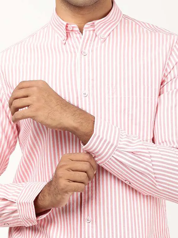 Men Striped Full Sleeve Cotton Shirt