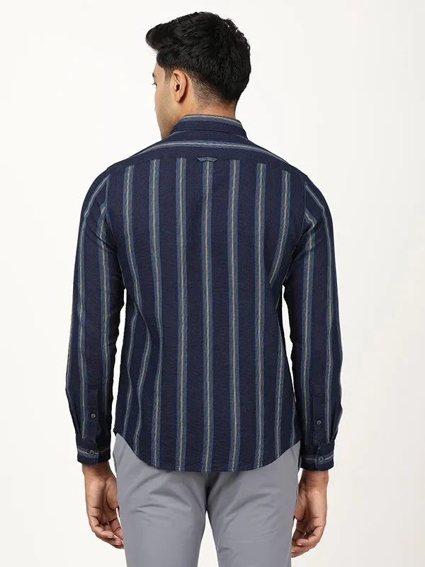 Men Striped Full Sleeve Cotton Shirt