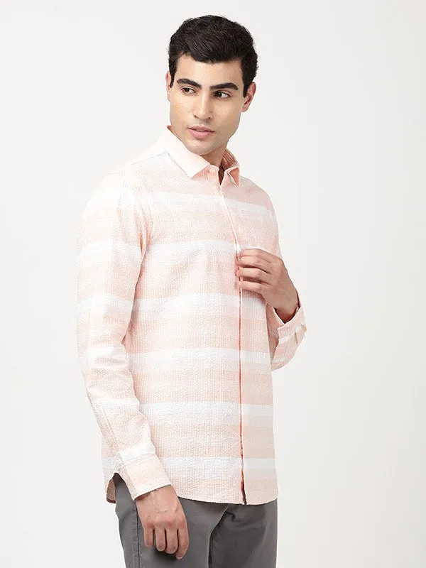 Men Striped Full Sleeve Cotton Shirt