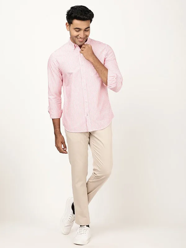 Men Striped Full Sleeve Cotton Shirt