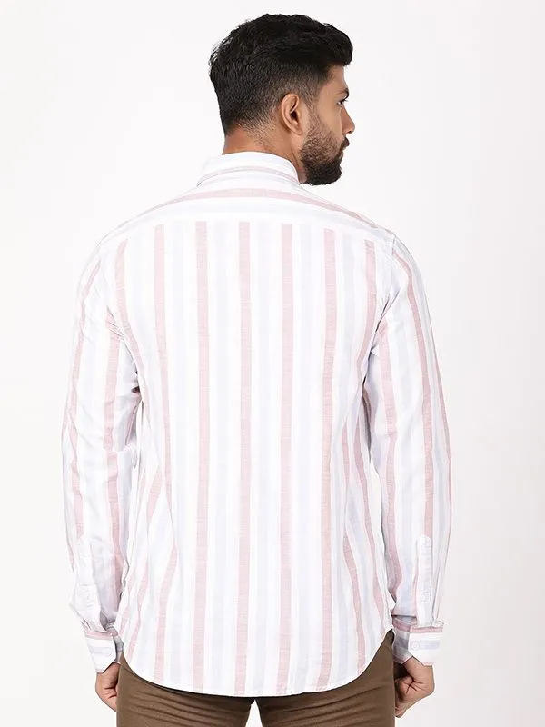 Men Striped Full Sleeve Cotton Shirt