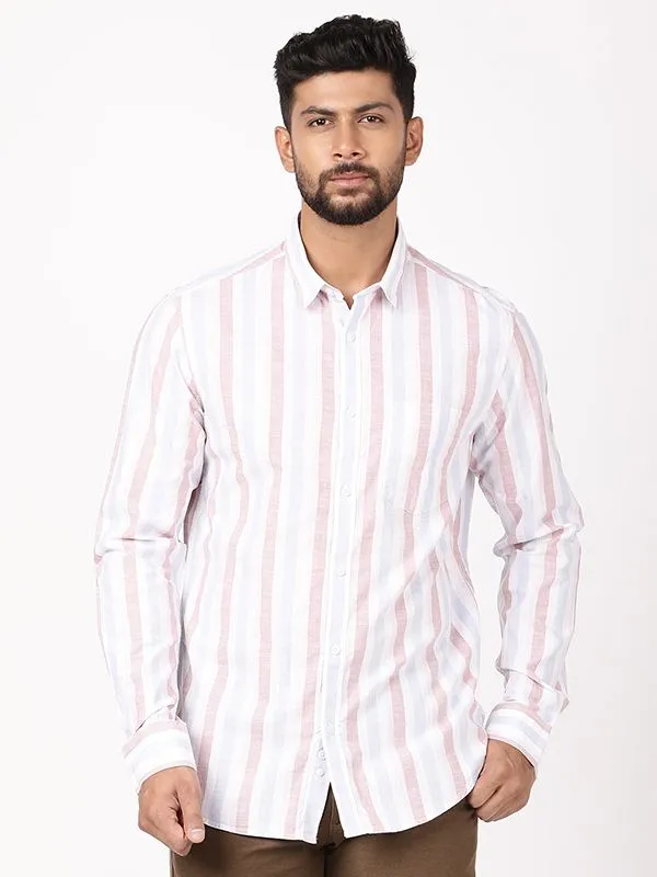 Men Striped Full Sleeve Cotton Shirt