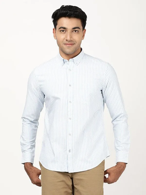 Men Striped Full Sleeve Cotton Shirt