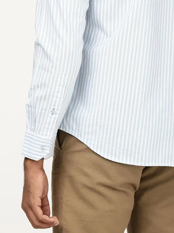 Men Striped Full Sleeve Cotton Shirt