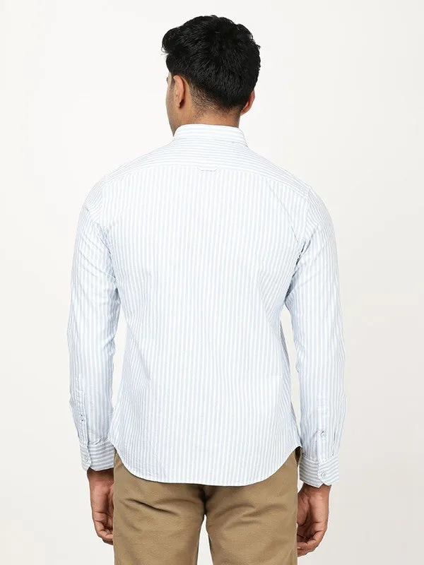 Men Striped Full Sleeve Cotton Shirt