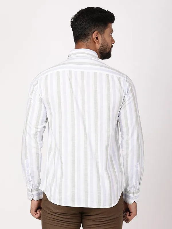 Men Striped Full Sleeve Cotton Shirt