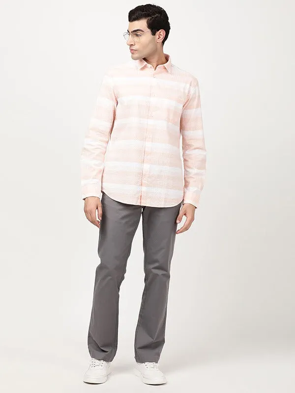 Men Striped Full Sleeve Cotton Shirt