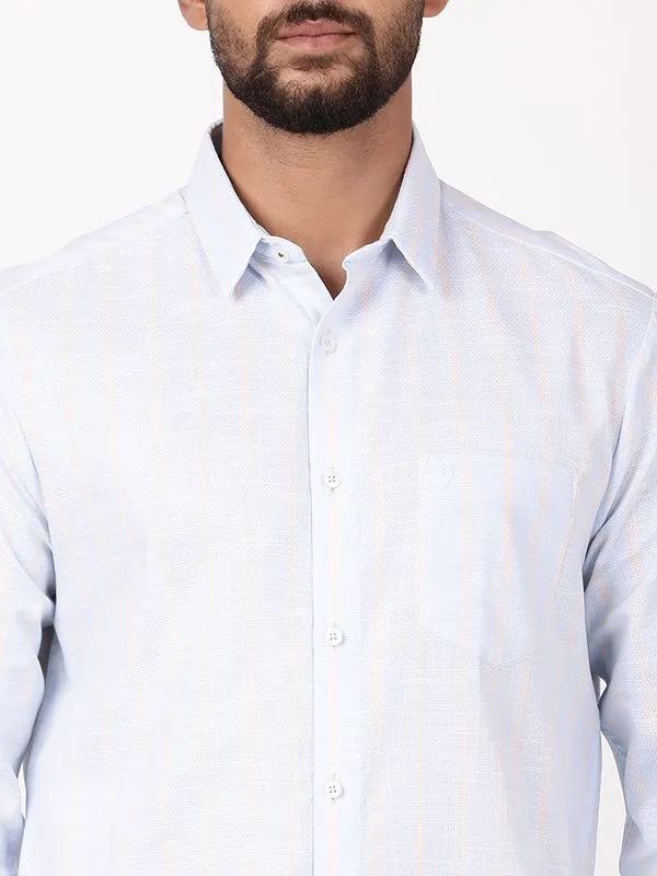 Men Striped Full Sleeve Cotton Shirt
